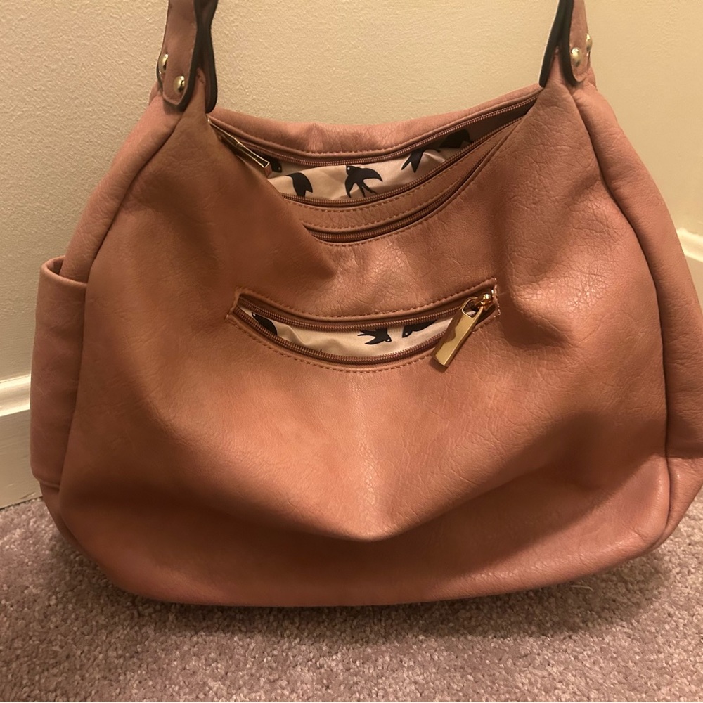 Elegant Tan Women's Shoulder Bag